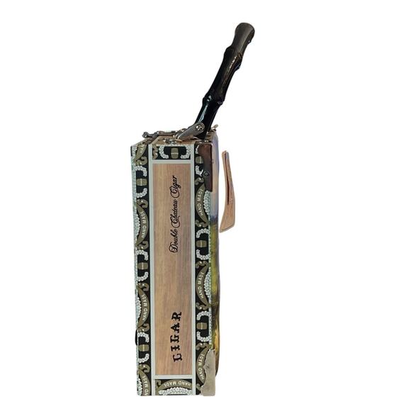 Vintage Blossom Cowgirl Horse Western Cigar Box Purse Handbag Top Handle - Picture 7 of 15